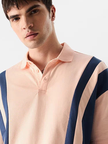 Oversized Polos Solids: Pink & Navy