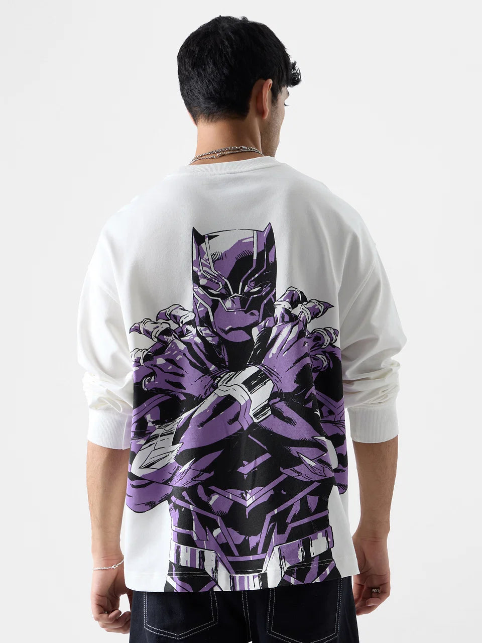 Black Panther : Oversized Full Sleeve T-Shirts