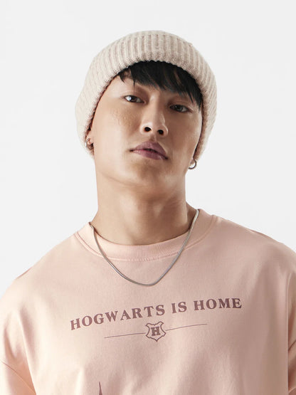 Harry Potter: Hogwarts Is Home Oversized Full Sleeve T-Shirts