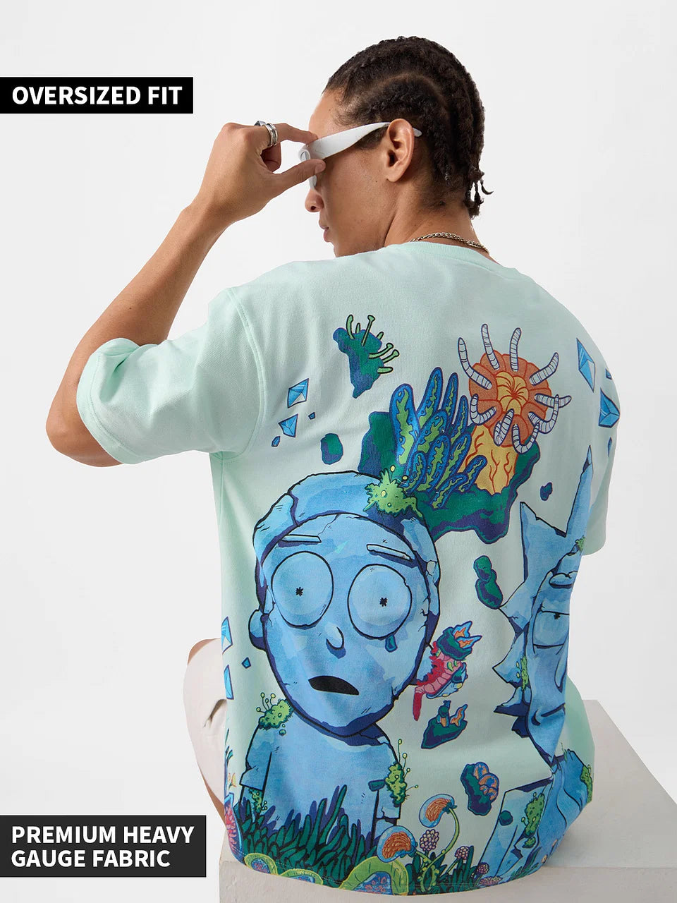 Portal To Happiness - Ricky&Morty Oversized T-Shirt