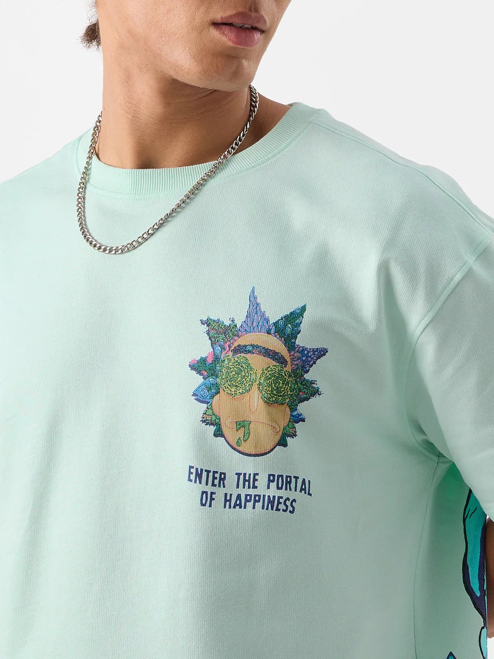 Portal To Happiness - Ricky&Morty Oversized T-Shirt