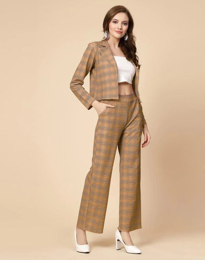 Brown Printed Co-Ord Set