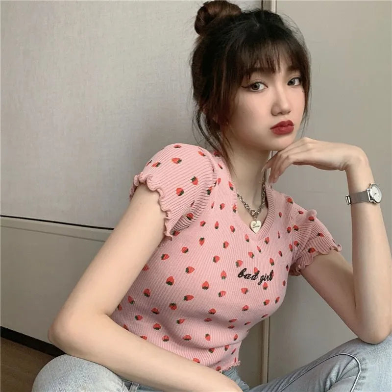 Floral Short-Sleeve T-Shirt