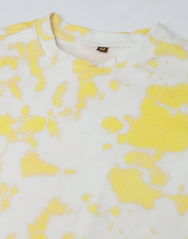 White & Yellow Printed Co-Ords Set