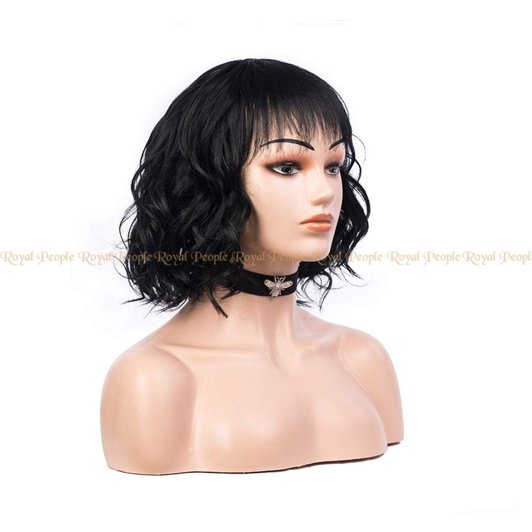 Short Wave Bob Wigs with Bangs