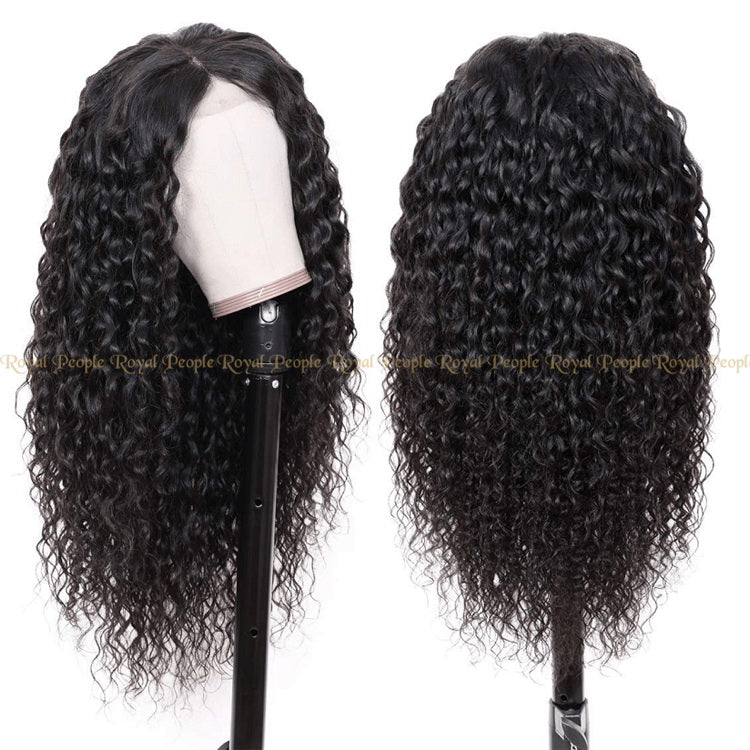 Natural Black Curly Human Hair Wigs