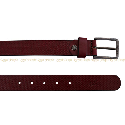 Textured Classic Leather Belt