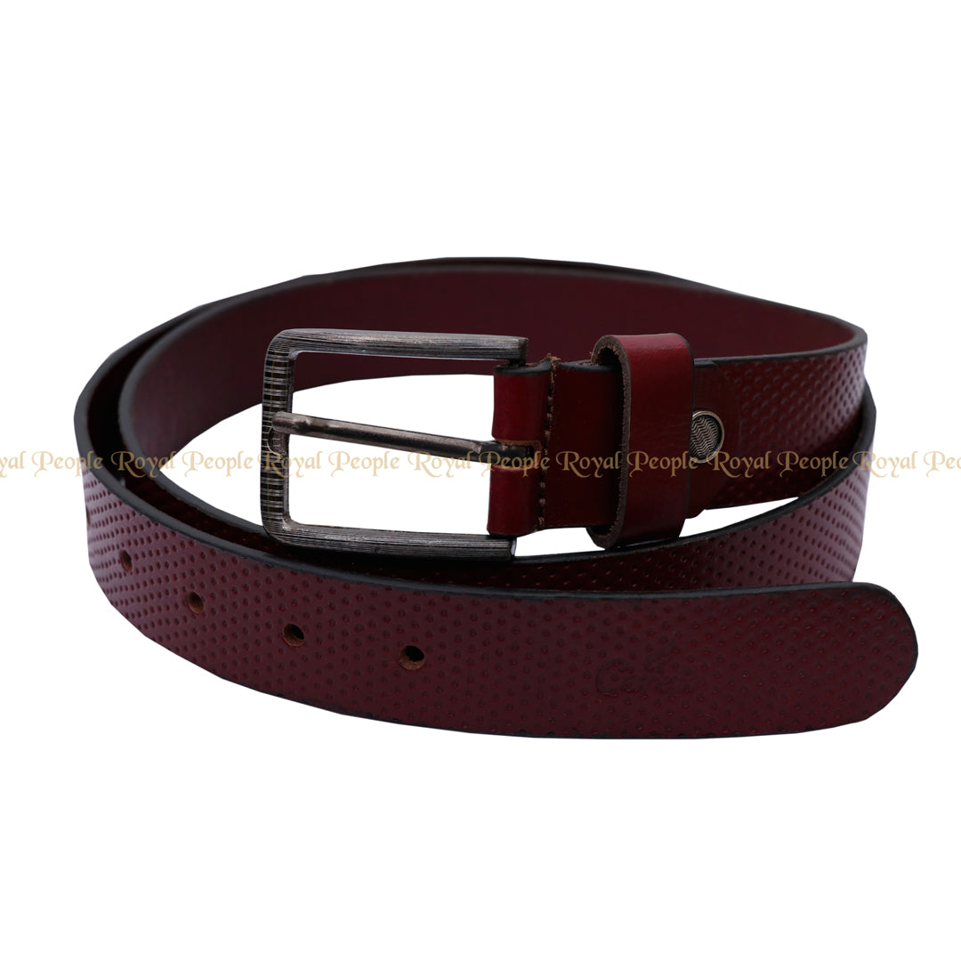 Textured Classic Leather Belt