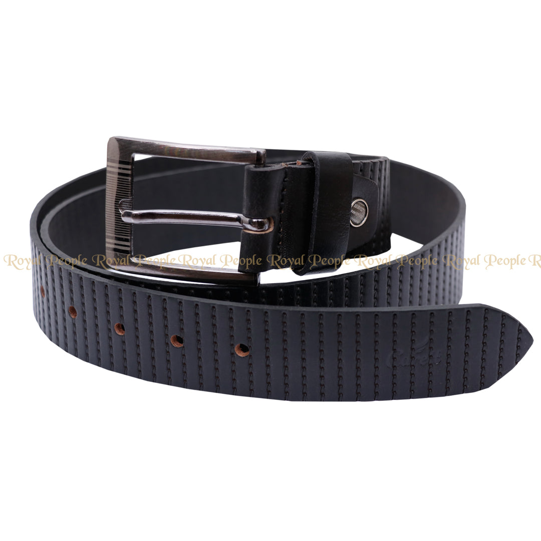 Textured Slim Belt For Men