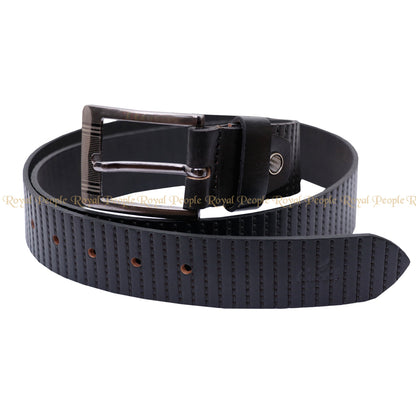 Textured Slim Belt For Men