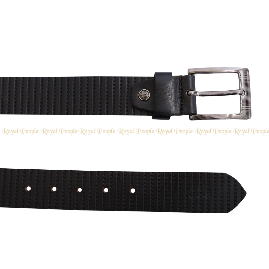 Textured Slim Belt For Men