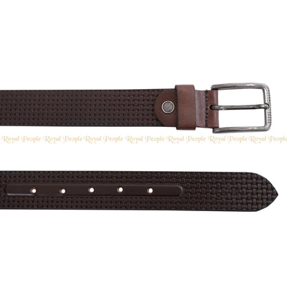 Elegant Woven Leather Belt