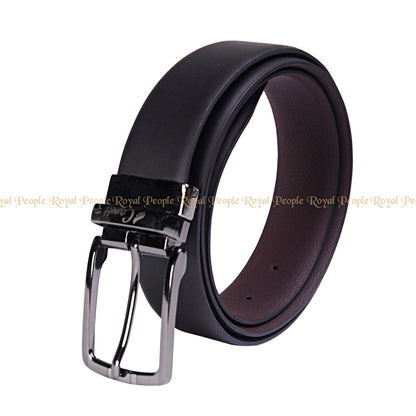 Reversible Pebbled Leather Belt