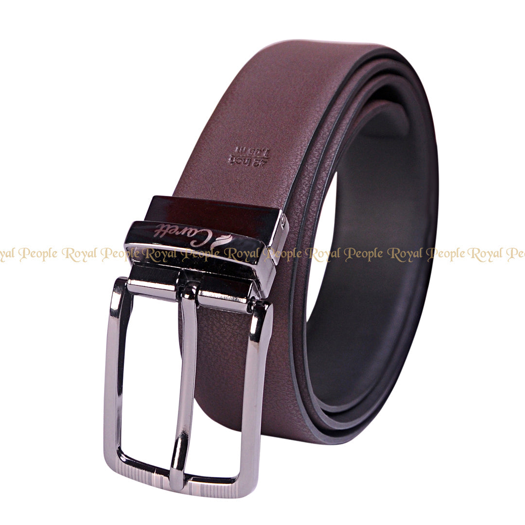 Reversible Pebbled Leather Belt